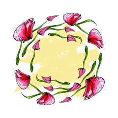 Spring tulips for future design.