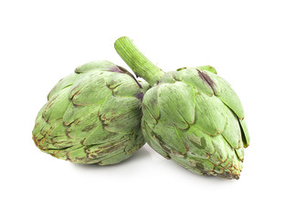 artichoke isolated on white background