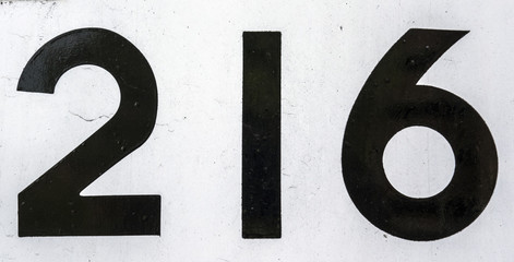 Written Wording in Distressed State Typography Found Number 216