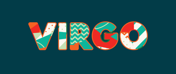 Virgo Concept Word Art Illustration