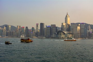 Fototapeta premium 香港の街並み