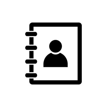 contact book icon vector