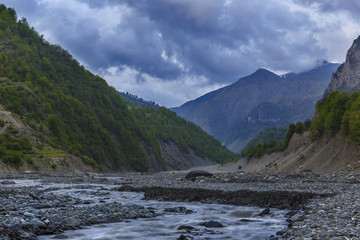 The riverbed of the river Demiraparan