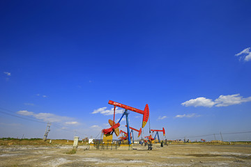 Fototapeta premium The oil pump, industrial equipment