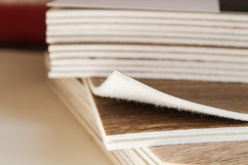 Types of linoleum of different thicknesses