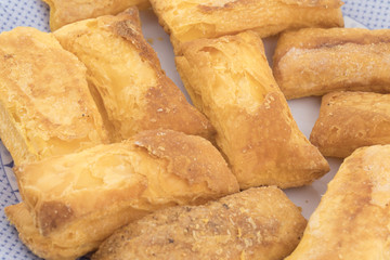 Crunchy Puff Snack Bakery Food Also Know As Khari Indian Tea Time Snack
