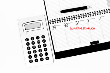 Quartalszahlen Kalendereintrag