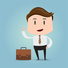 Success concept businessman success