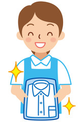 クリーニング店員