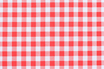 tablecloth on red background