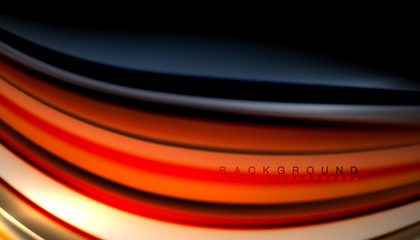 Abstract wave lines fluid color stripes