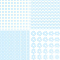 Chic different seamless patterns.