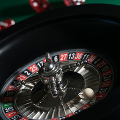 Casino Roulette Game. Casino Gambling Concept