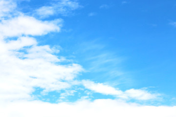 Background. Blue sky with beautiful clouds.