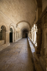 Romanesque Cloisters Church of Saint Trophime Cathedral in Arles. Provence,  France