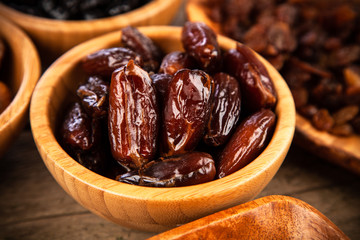 A mix of dried fruit