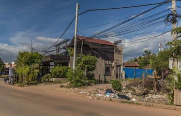 Fototapeta na wymiar Siem Reap town in Cambodia