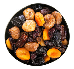 A mix of dried fruit