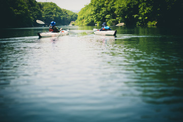 Fototapeta na wymiar Kayaking