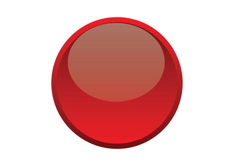 Glossy Red Button - 204044221