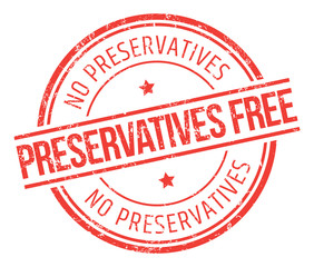 Preservatives Free Vector Stamp