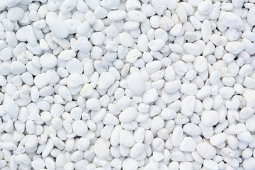White pebbles background