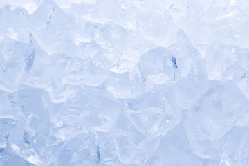 Fototapeta premium Ice cubes close-up background
