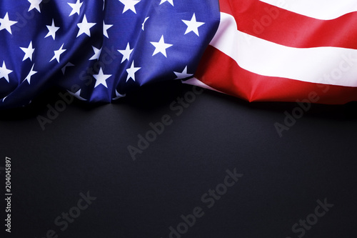 Background flag of the United States of America for national federal holidays celebration and mourning remembrance day. USA symbolics.