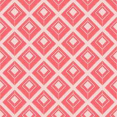 Seamless abstract geometric pattern. The texture of rhombus. Scribble texture. Textile rapport.