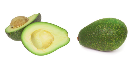 avocado fruit isolated on white