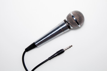 Microphone on a white background. Isolate