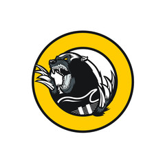 honey badger pun rock clip art