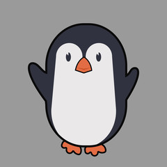 cute Penguin Cartoon  Icon