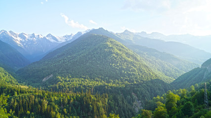 Obraz premium sunset mountains