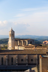 Fototapeta premium The Saint Mary's Cathedral in Gerona, Spain