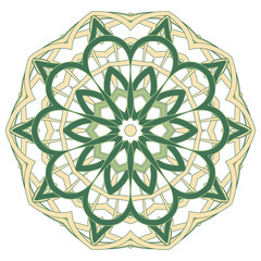 Arabic Colorful Mandala. Ethnic tribal ornaments