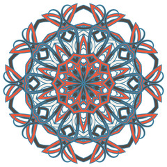 Arabic Colorful Mandala. Ethnic tribal ornaments