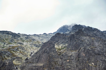 rocky mountain landscape in High Tatry