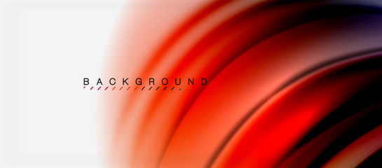 Blurred fluid colors background, abstract waves lines, vector illustration