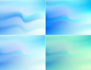 Soft and smooth blue lines minimalist concept background.