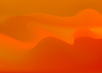 Soft and smooth lines minimalist concept red & orange color tone background.