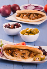 Greek pita bread.
