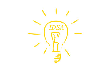 Idea! drawing a light bulb