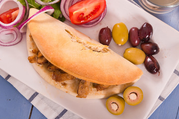 Greek pita bread.