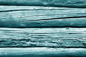 Wooden fence pattern in cyan tone.