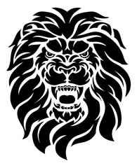 Plakat Mean Lion Head