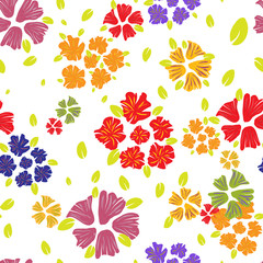 Seamless repeating floral pattern