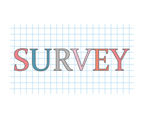 survey review concept- vector illustration