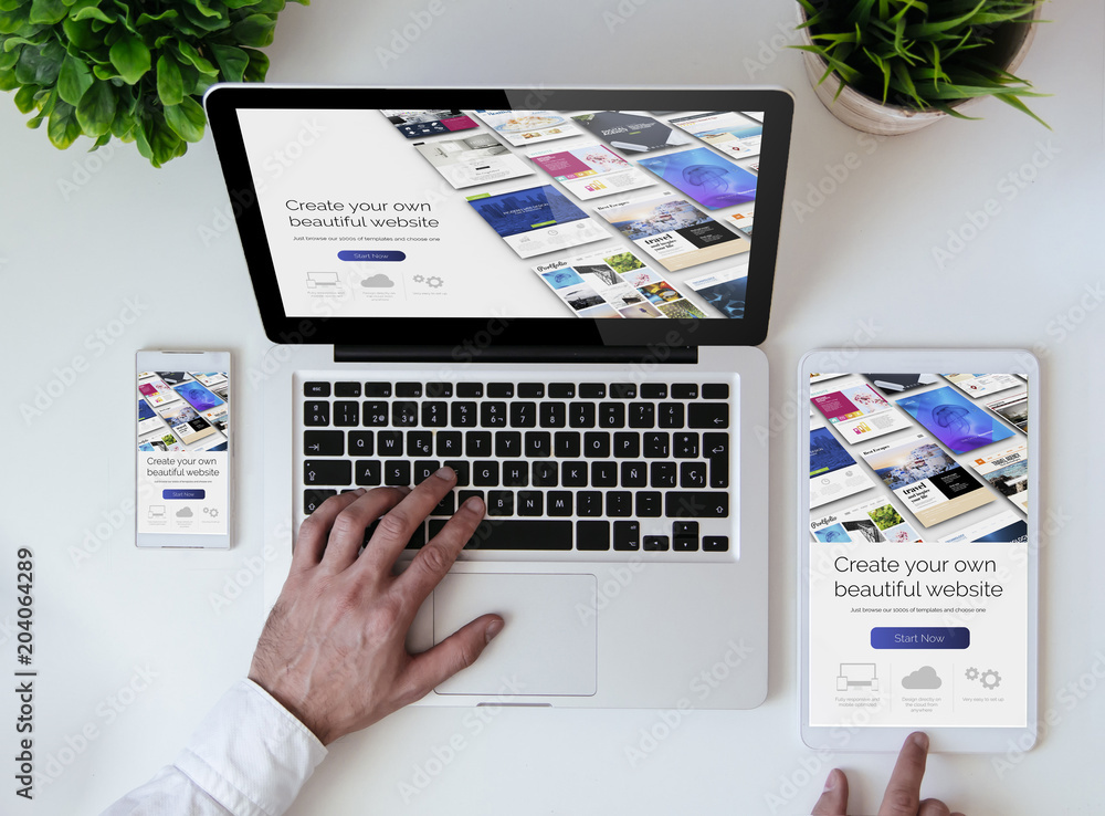 Canvas Prints office tabletop cool website builder
