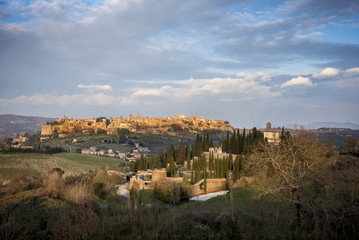 Beautiful view of the old town of Orvieto, Umbria, Italy